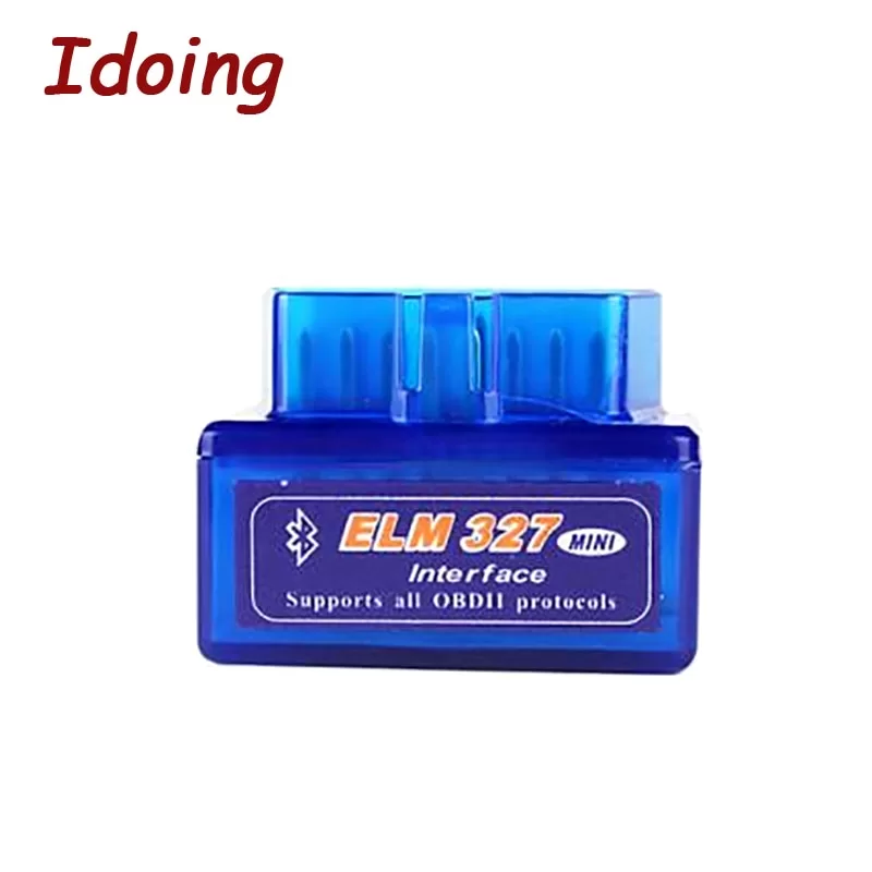 IDoing ELM 327 V1.5 Bluetooth Vehicle Diagnostic Tool OBD2 OBD-II ELM327 Car Interface Scanner Works For Android